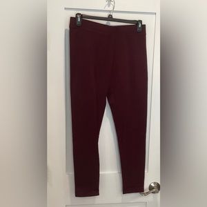 Aerie chill play move leggings burgundy